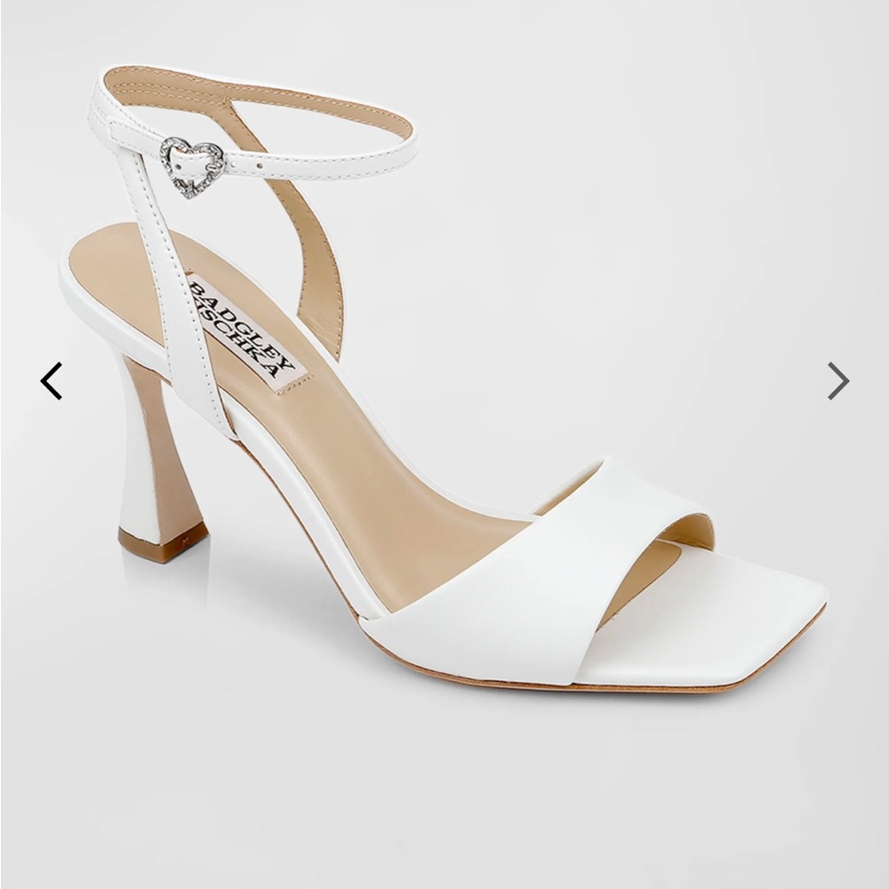 Bagley Mischka high heel wedding shoes ivory
